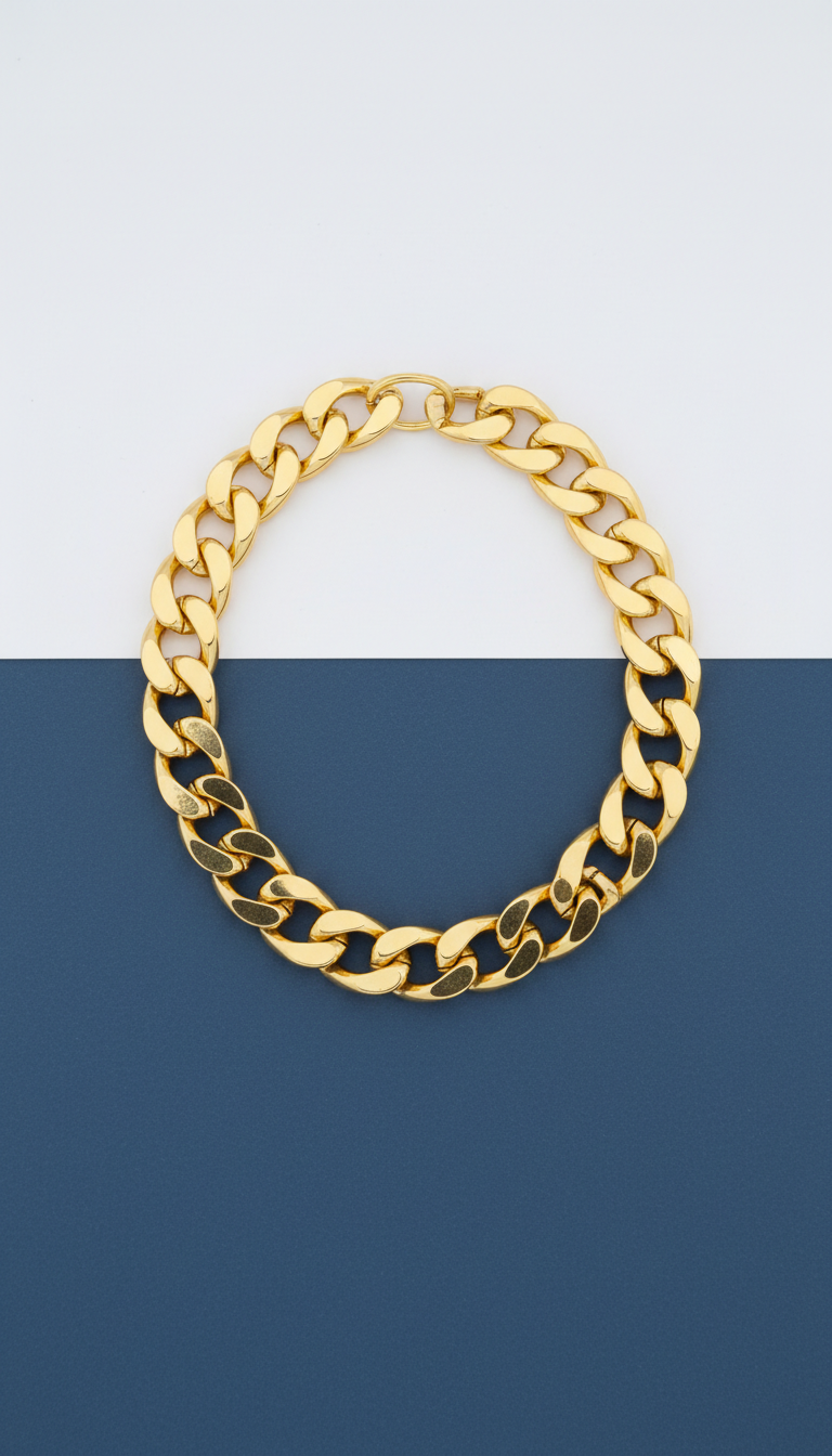 Cubian 18kt gold chain